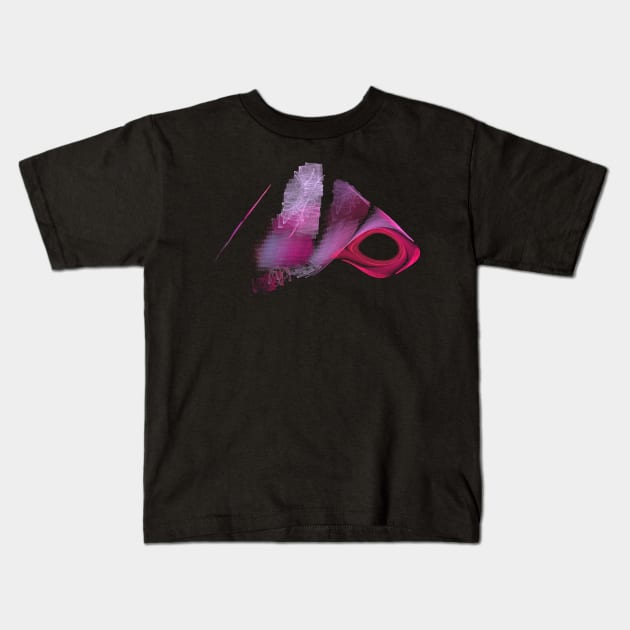 Pink Eye Kids T-Shirt by Lynn